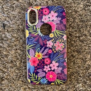 Floral Pattern Phone Case - Multicolor